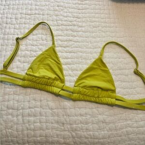 Chartreuse montce swim top size S. Worn 1x